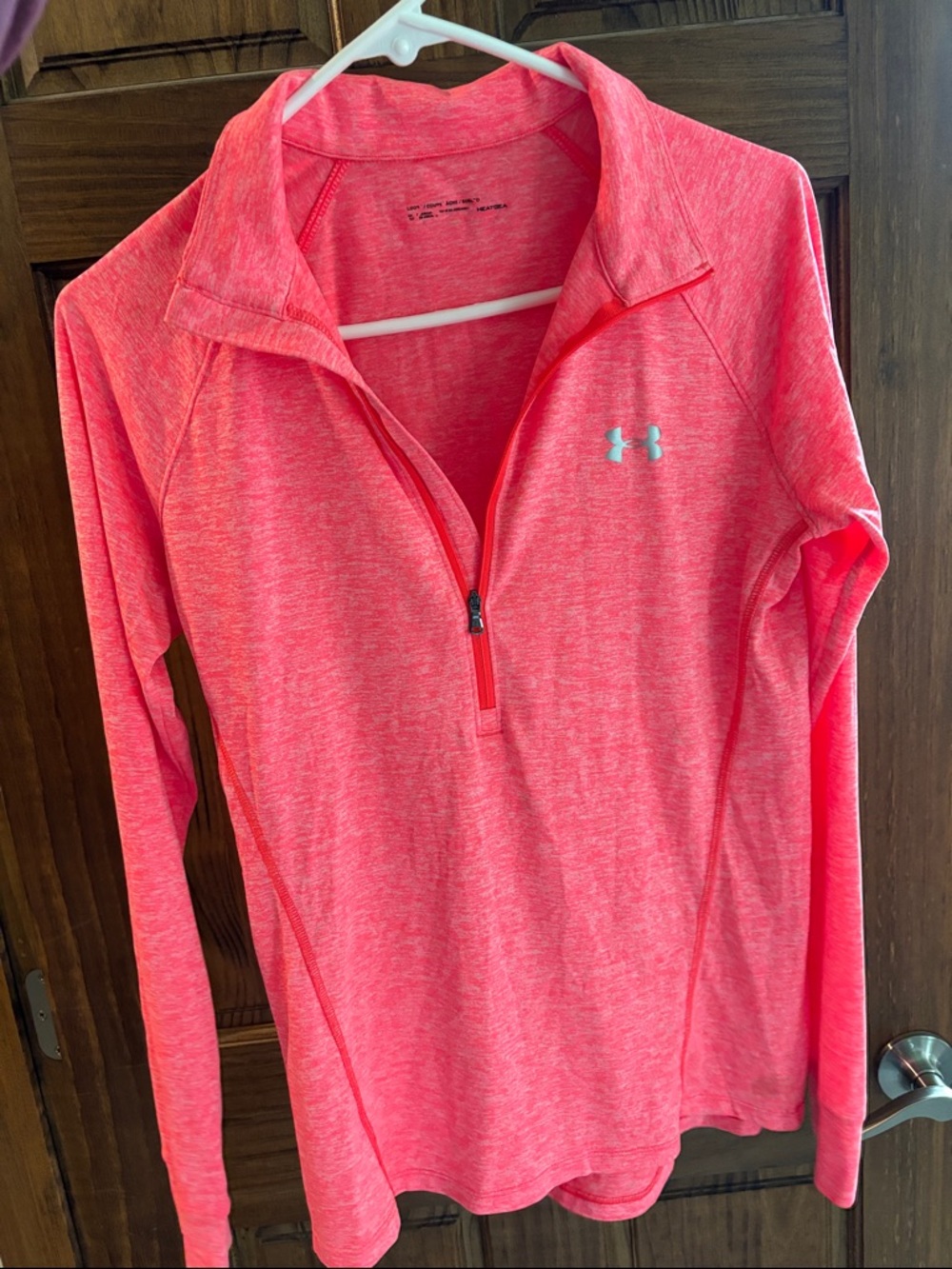 Under Armour Pink Half-Zip Athletic Pullover